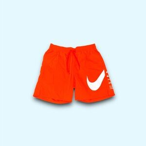 Nike sportswear just do it big swoosh volley shorts orange men’s small